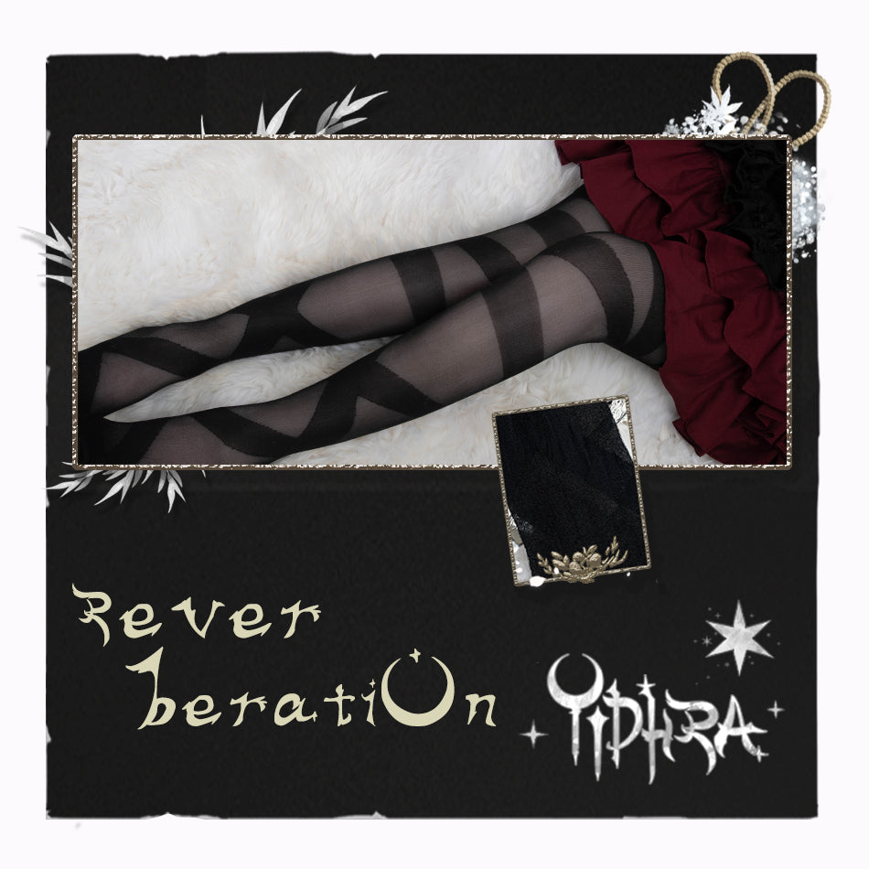 Reverberation ~ Sweet Lolita Long Stockings White Summer Thigh Highs