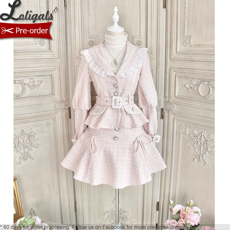 Pre-order ~ Lady's Holiday ~ Sweet Casual Lolita Blazer & Skirt Set