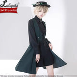 Retro Ouji Lolita Vest Boy Style Vintage Medieval Cool Long Sleeveless Blazer by Princess Chronicles ~ Night of Rounds