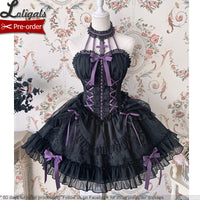 The Cross ~ Sweet Halter Neck Lolita JSK Dress Corset Mini Party Dress by Alice Girl ~ Pre-order