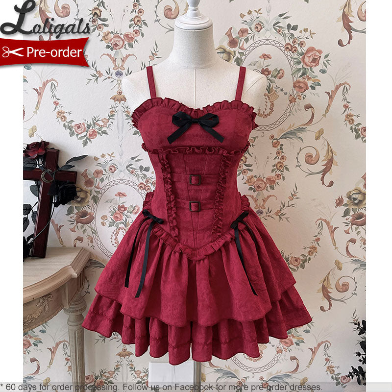 Red Corset Lace Mini Dress for Women Online