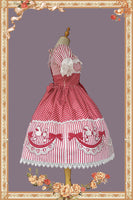 Poodle ~ Sweet Short Sleeve Lolita Dress Dotted Party Dress by Infanta ~ Pre-order