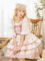 Crystal Sugar & Cat ~ Sweet Lolita JSK Dress by Yomi