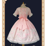 Poodle ~ Sweet Short Sleeve Lolita Dress Dotted Party Dress by Infanta ~ Pre-order