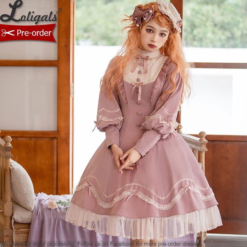 Pre-order ~ Andrea ~ Sweet Long Bishop Sleeve Lolita Dress