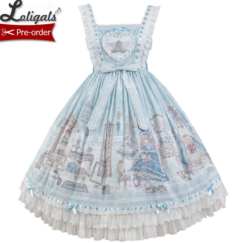 Lady's Room ~ Sweet Printed Lolita JSK Dress by Alice Girl ~ Pre-order