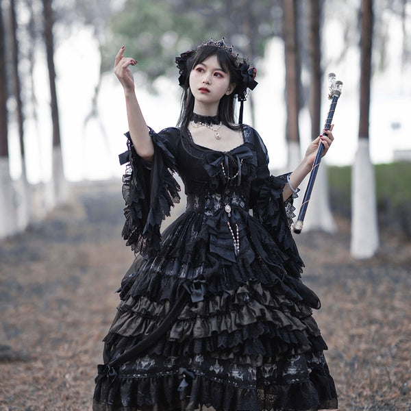 YLF Women's The Last Battle Gothic Lolita Poncho