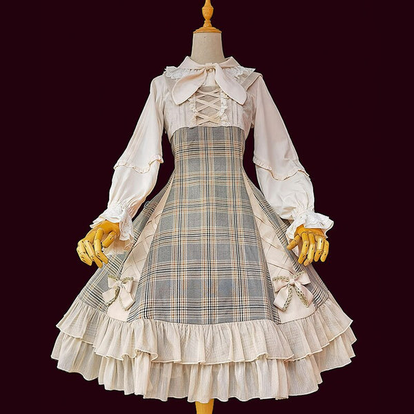 US$ 149.99 - FaeriesDaffodil - Elegant Vintage Classic Lolita JSK Dress and  Gloves Set - m.