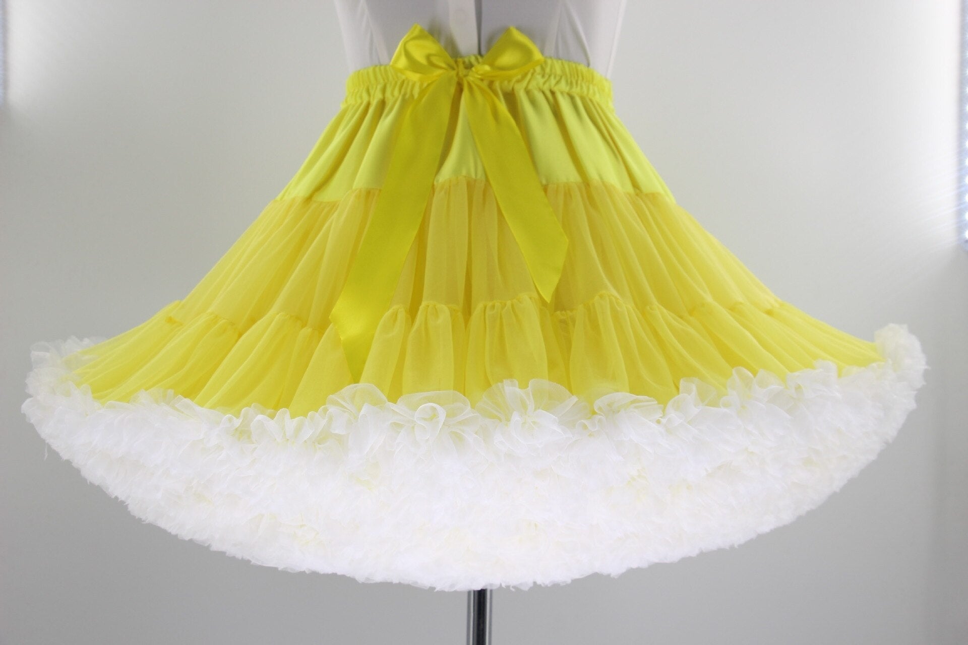 Adult Yellow Tutu Skirt Tulle Skirt Petitcoat
