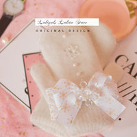 Cute Snowflake Lolita Headband White Christmas Present Mini Top Hat Hair Clip