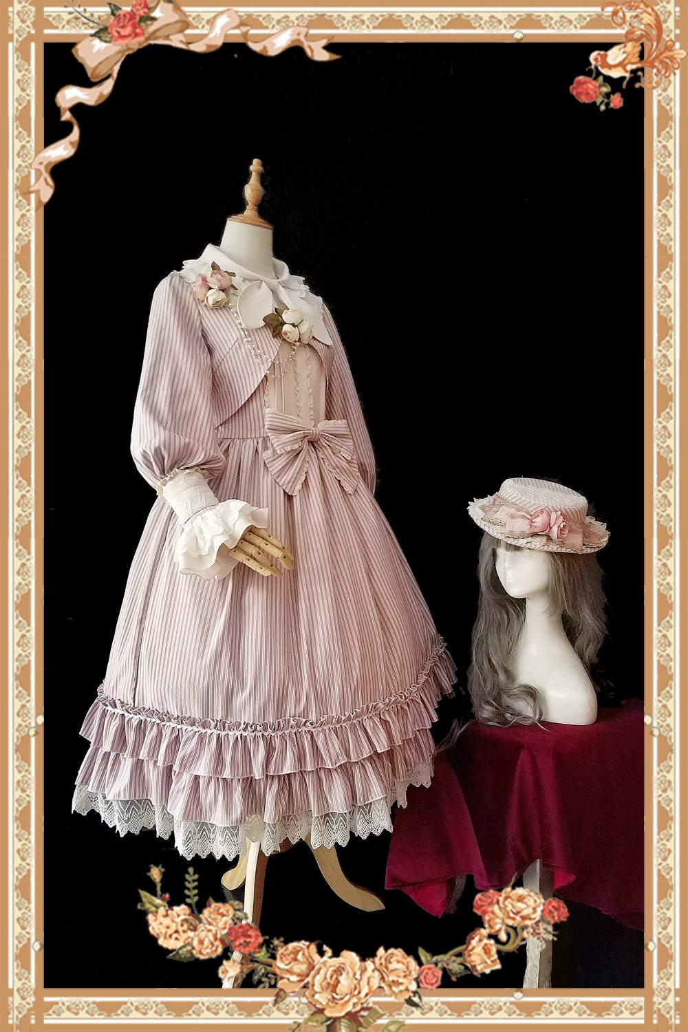 Little Women ~ Classic Striped Lolita JSK Dress by Infanta