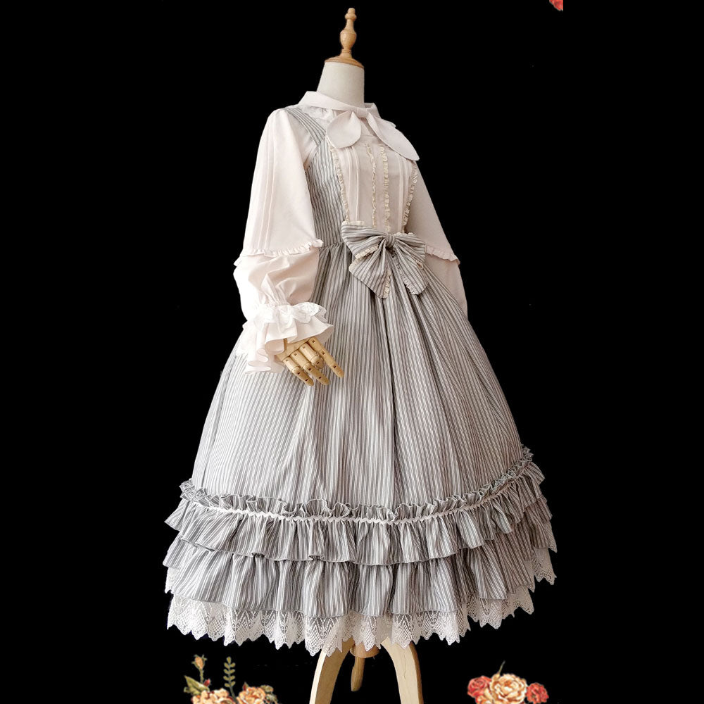 Little Women ~ Classic Striped Lolita JSK Dress by Infanta