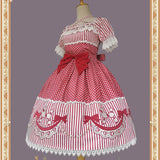 Poodle ~ Sweet Short Sleeve Lolita Dress Dotted Party Dress by Infanta ~ Pre-order