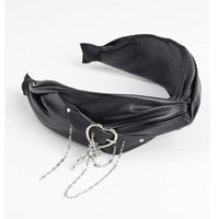 Cool Punk Lolita Headband Sweet Hairband with Hear & Chain