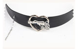 Cool Punk Lolita Headband Sweet Hairband with Hear & Chain