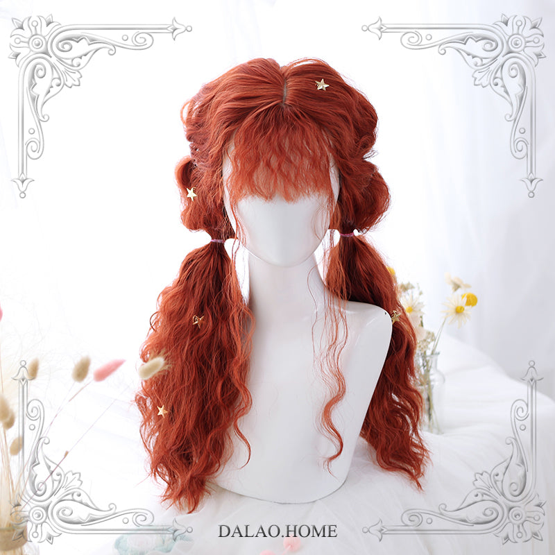 Harajuku Curly Long Lolita Wig Red Cosplay Wig