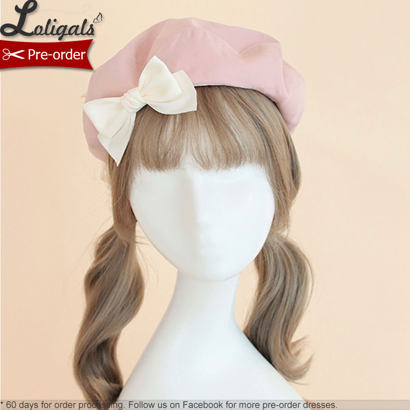 Twin Bears ~ Cute Lolita Beret Hat by Alice Girl ~ Pre-order