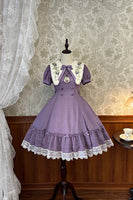 The Vineyard ~ Sweet Short Sleeve Lolita Dress Embroidered Party Dress by Alice Girl ~ Pre-order