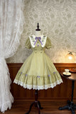 The Vineyard ~ Sweet Short Sleeve Lolita Dress Embroidered Party Dress by Alice Girl ~ Pre-order