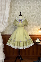 The Vineyard ~ Sweet Short Sleeve Lolita Dress Embroidered Party Dress by Alice Girl ~ Pre-order