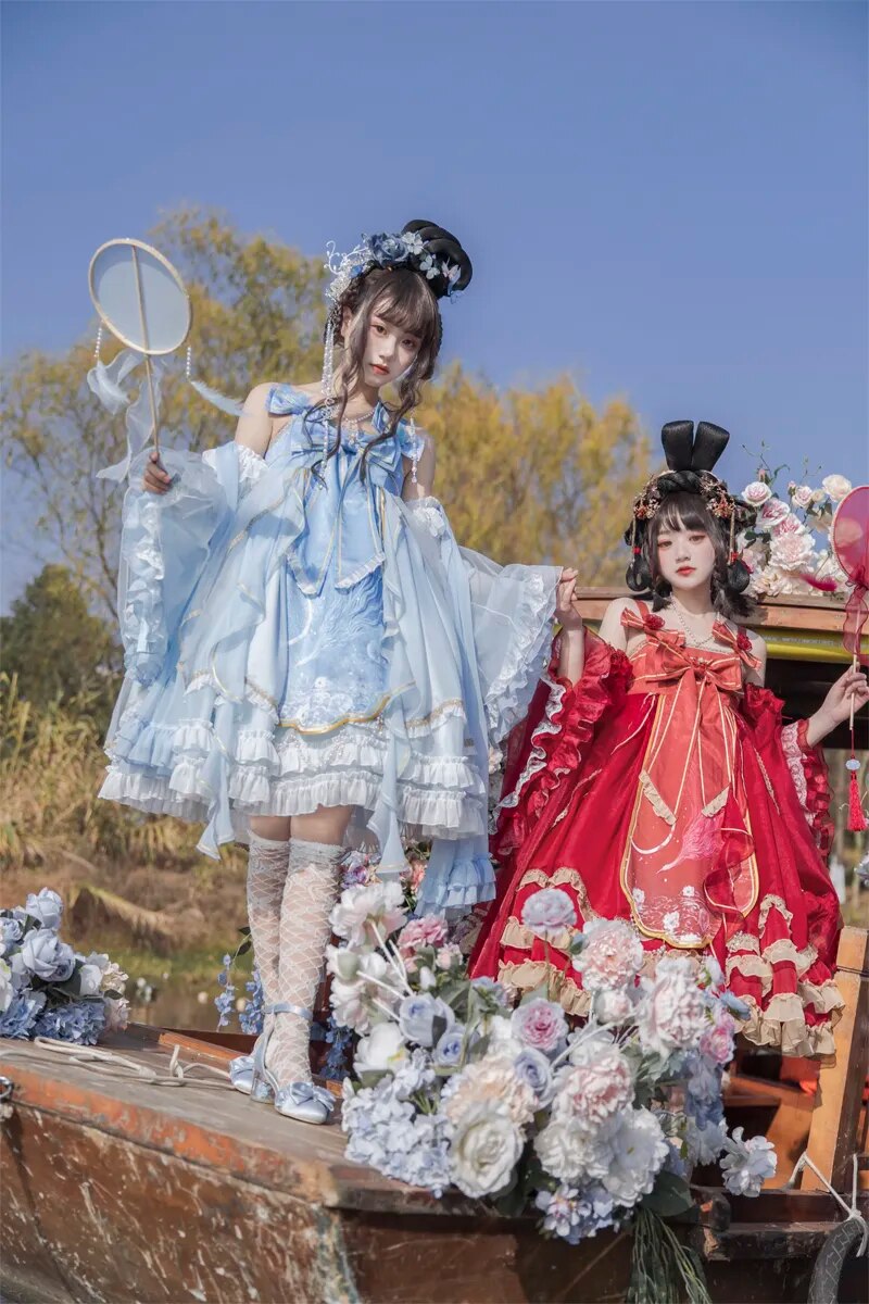 Phoenix under the Moon ~ Retro Style Lolita JSK Dress with