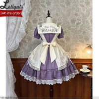 The Vineyard ~ Sweet Short Sleeve Lolita Dress Embroidered Party Dress by Alice Girl ~ Pre-order